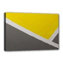 Pattern Yellow And Gray Canvas 18  x 12  (Stretched) View1