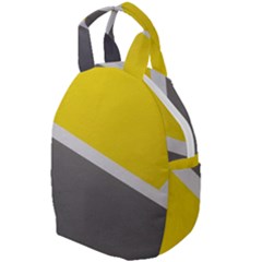 Pattern Yellow And Gray Travel Backpacks by nateshop