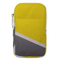 Pattern Yellow And Gray Waist Pouch (small) by nateshop