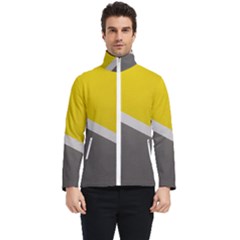 Pattern Yellow And Gray Men s Bomber Jacket