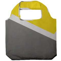 Pattern Yellow And Gray Foldable Grocery Recycle Bag