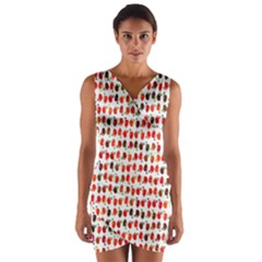 Apple Wrap Front Bodycon Dress by nateshop