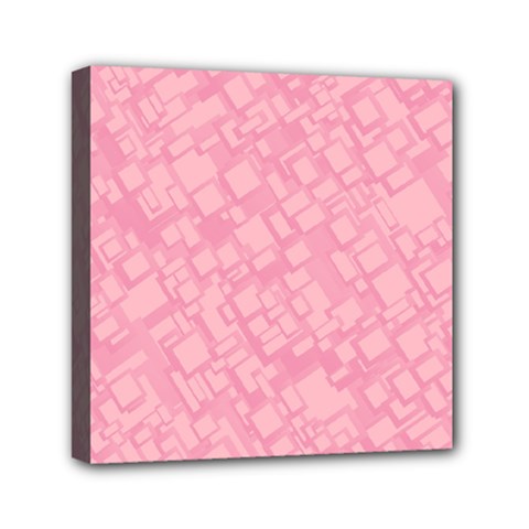 Pink Mini Canvas 6  X 6  (stretched) by nateshop