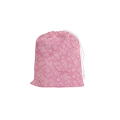 Pink Drawstring Pouch (small) by nateshop