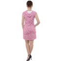 Pink Drawstring Hooded Dress View2