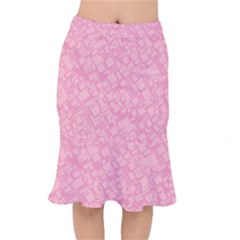 Pink Short Mermaid Skirt by nateshop