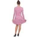 Pink Long Sleeve Panel Dress View2