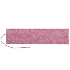 Pink Roll Up Canvas Pencil Holder (l) by nateshop