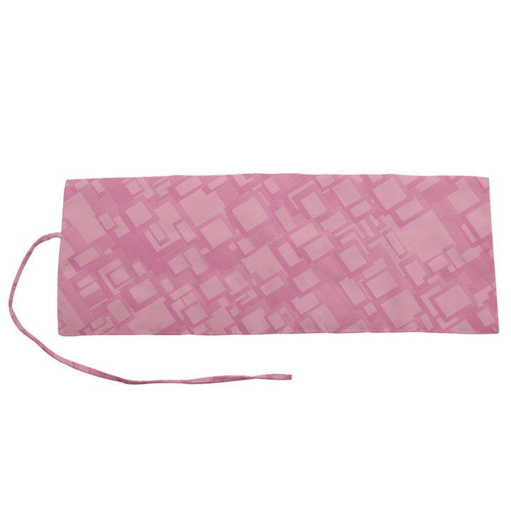 Pink Roll Up Canvas Pencil Holder (S)