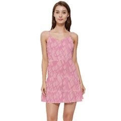 Pink Short Frill Dress by nateshop