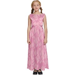 Pink Kids  Satin Sleeveless Maxi Dress