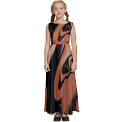 Paint Kids  Satin Sleeveless Maxi Dress