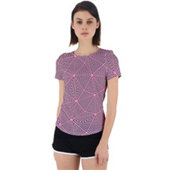 Triangle Back Cut Out Sport Tee by nateshop