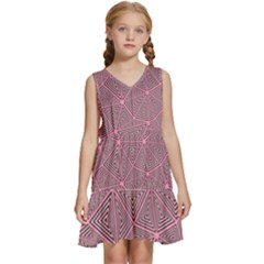 Triangle Kids  Sleeveless Tiered Mini Dress