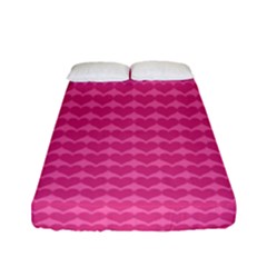 Abstract-pink Love Fitted Sheet (full/ Double Size) by nateshop