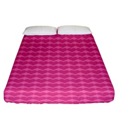 Abstract-pink Love Fitted Sheet (king Size) by nateshop