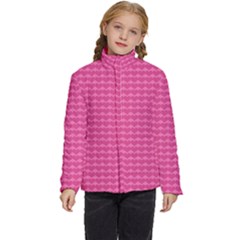 Abstract-pink Love Kids  Puffer Bubble Jacket Coat by nateshop