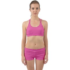 Abstract-pink Love Back Web Gym Set by nateshop