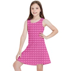 Abstract-pink Love Kids  Lightweight Sleeveless Dress by nateshop