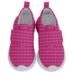 Abstract-pink Love Kids  Velcro No Lace Shoes by nateshop