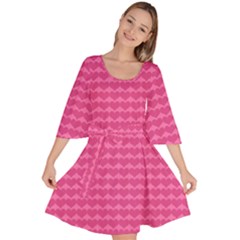 Abstract-pink Love Velour Kimono Dress by nateshop