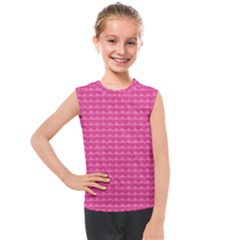 Abstract-pink Love Kids  Mesh Tank Top by nateshop