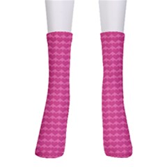 Abstract-pink Love Crew Socks by nateshop