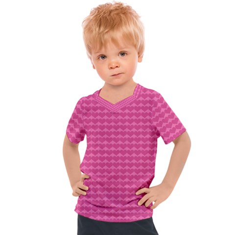 Abstract-pink Love Kids  Sports Tee by nateshop