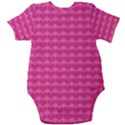 Abstract-pink Love Baby Short Sleeve Onesie Bodysuit View2