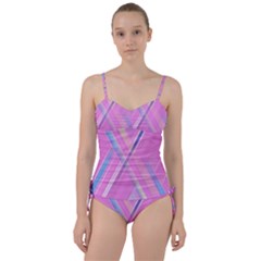 Background Abstrac Pink Sweetheart Tankini Set by nateshop