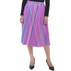 Background Abstrac Pink Classic Velour Midi Skirt  by nateshop