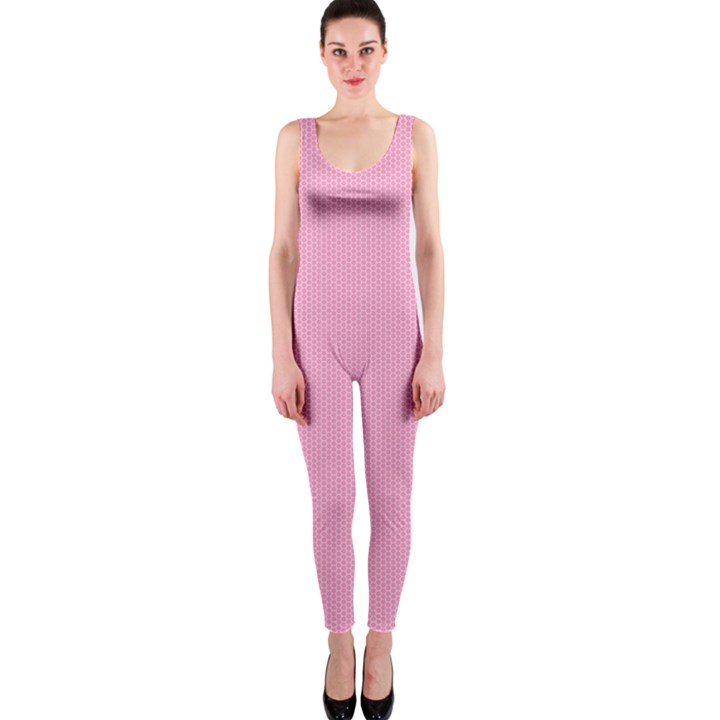 Background Pink Modern One Piece Catsuit