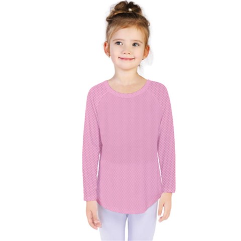 Background Pink Modern Kids  Long Sleeve Tee by nateshop