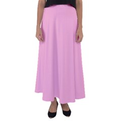 Background Pink Modern Flared Maxi Skirt