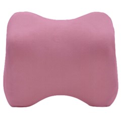 Background Pink Modern Velour Head Support Cushion by nateshop