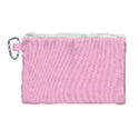 Background Pink Modern Canvas Cosmetic Bag (Large) View1