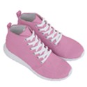 Background Pink Modern Men s Lightweight High Top Sneakers View3