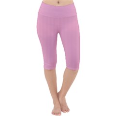 Background Pink Modern Lightweight Velour Cropped Yoga Leggings