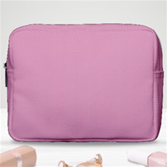 Background Pink Modern Make Up Pouch (large) by nateshop