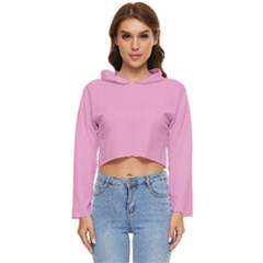 Background Pink Modern Women s Lightweight Cropped Hoodie