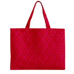 Background Red Motif Zipper Mini Tote Bag by nateshop