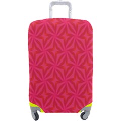 Background Red Motif Luggage Cover (large) by nateshop