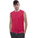 Background Red Motif Men s Regular Tank Top View1