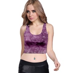 Background Purple Love Racer Back Crop Top by nateshop