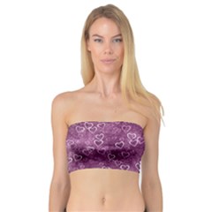 Background Purple Love Bandeau Top by nateshop