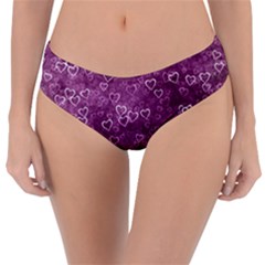 Background Purple Love Reversible Classic Bikini Bottoms by nateshop