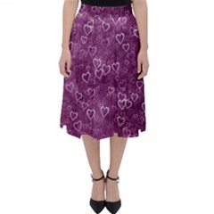 Background Purple Love Classic Midi Skirt by nateshop