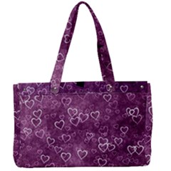 Background Purple Love Canvas Work Bag by nateshop