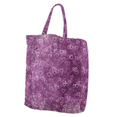 Background Purple Love Giant Grocery Tote by nateshop