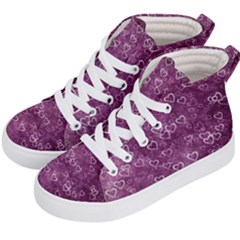 Background Purple Love Kids  Hi-top Skate Sneakers by nateshop